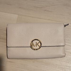 Michael Kors Leather Wallet, Blush Pink